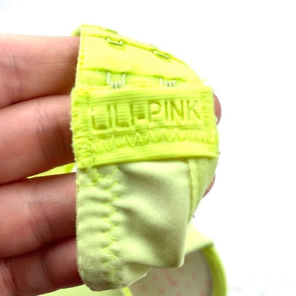 BUY 1 ONE GET 1 FREE Lili pink 34b neon bright yellow demi bra - Picture 8 of 10